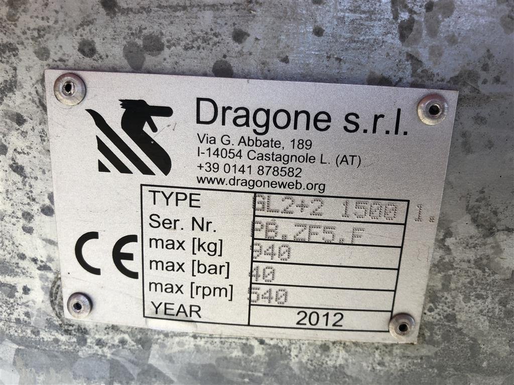 Sprühgerät tipa DRAGONE 2+2 1500 liter, Gebrauchtmaschine u Ringe (Slika 4)
