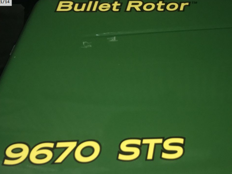 Oldtimer-Mähdrescher tipa John Deere 9670 STS Bullet Rotor, Neumaschine u Салгани (Slika 1)